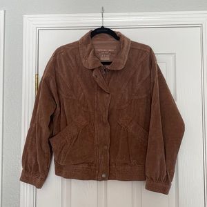 American eagle brown corduroy jacket